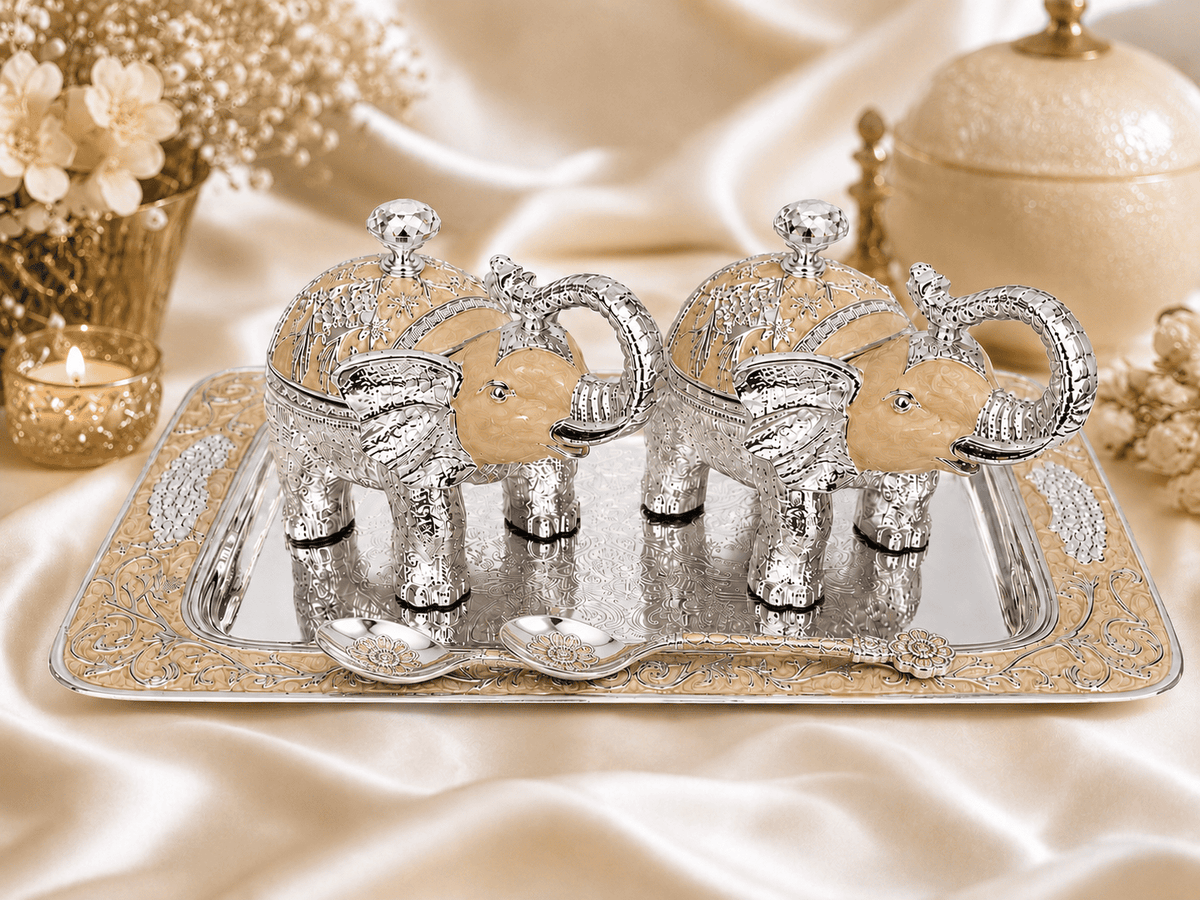 Elephant Body Sugar Pot Set