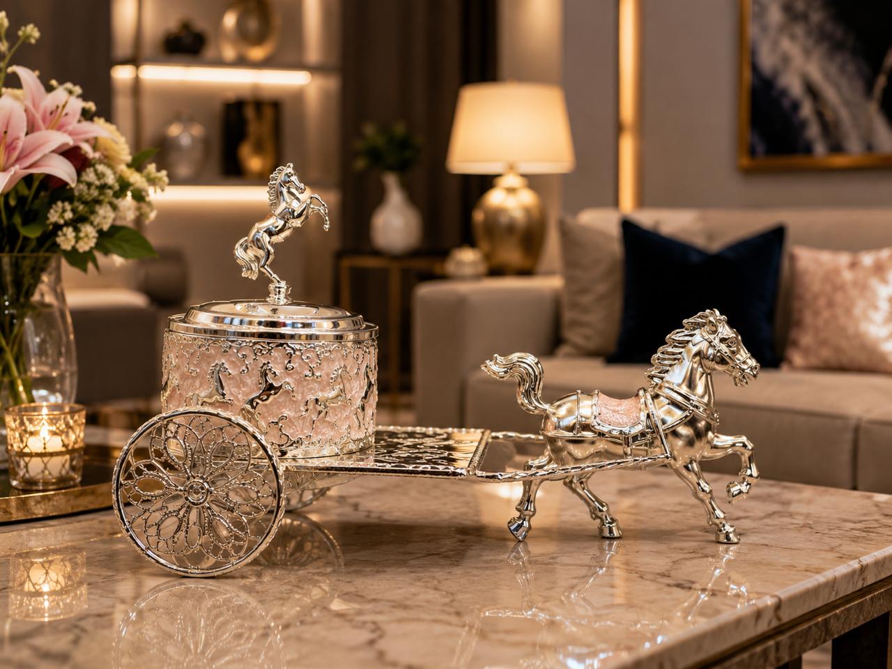 Horse Carriage with Single Bowl
