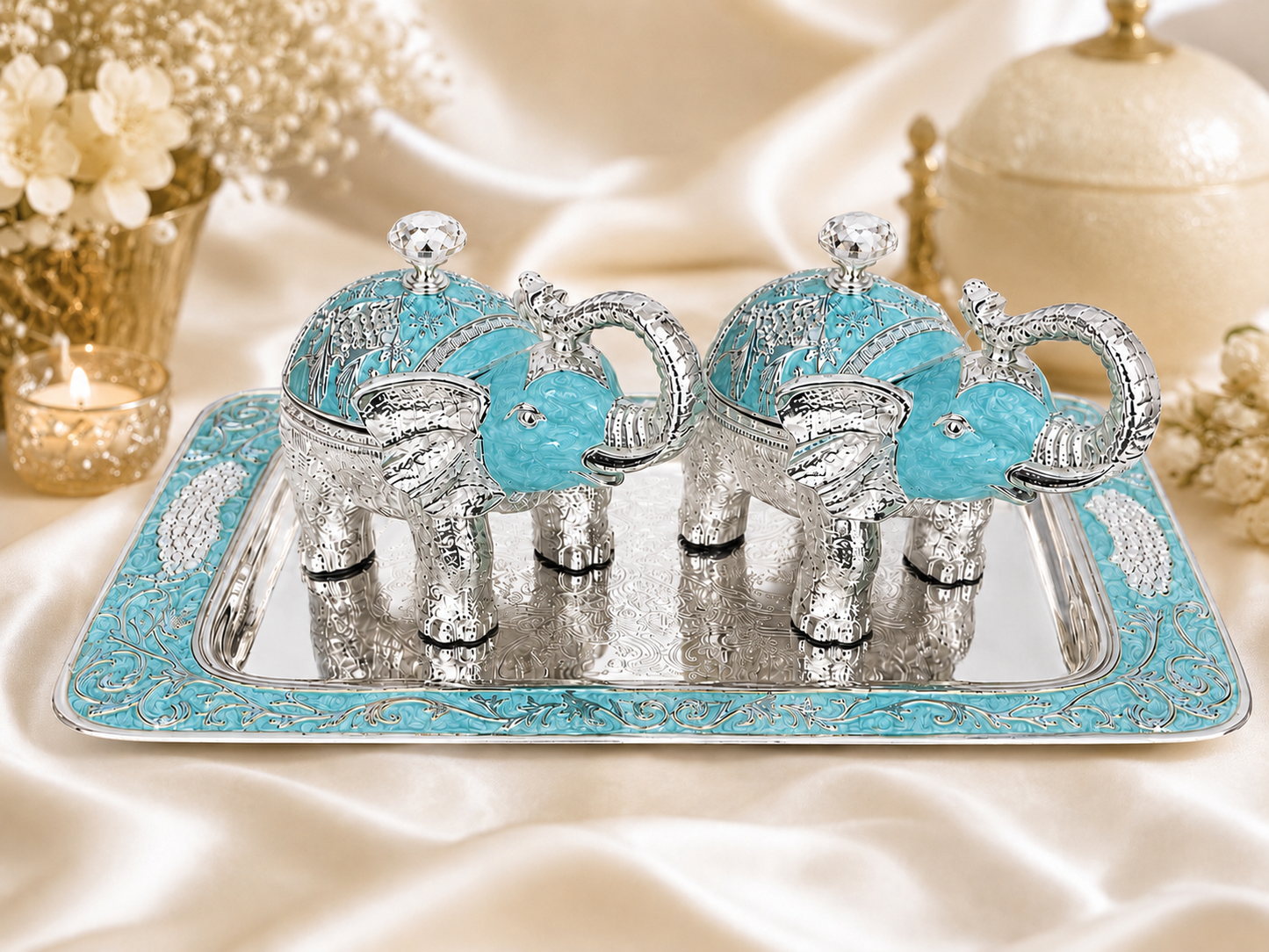 Elephant Body Sugar Pot Set
