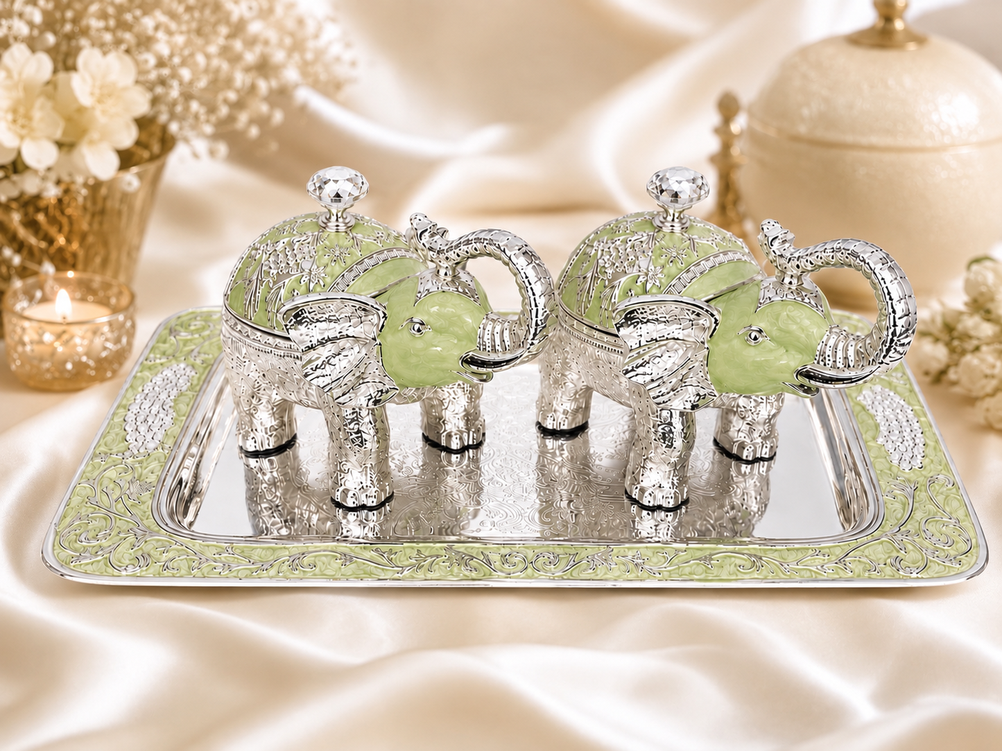 Elephant Body Sugar Pot Set