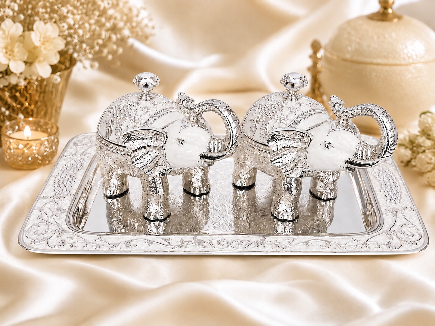 Elephant Body Sugar Pot Set