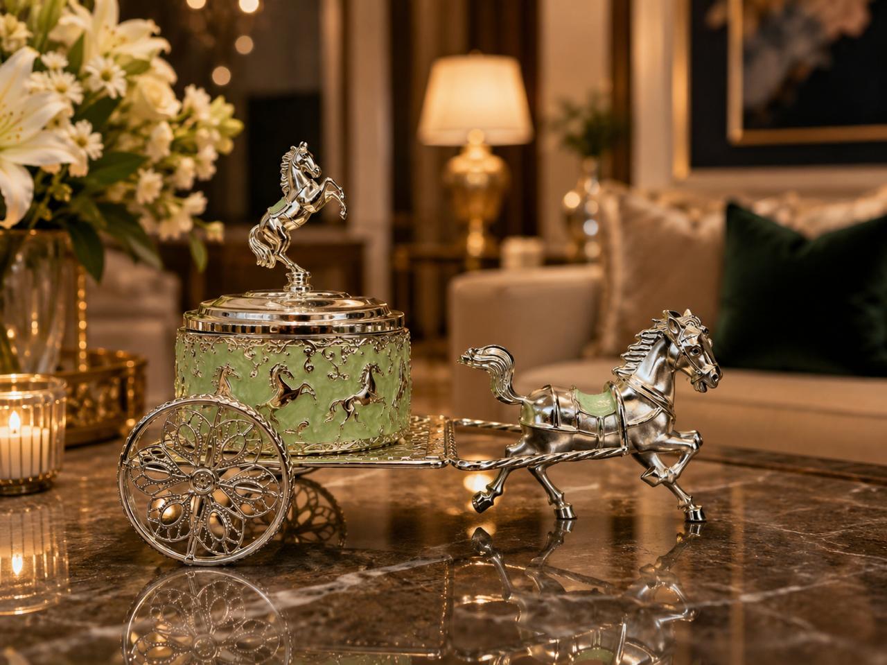 Horse Carriage with Single Bowl