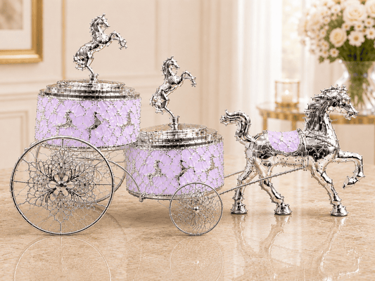 Horse Carriage with Two Bowls