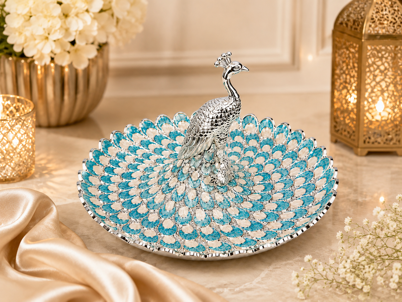 Royal Peacock Platter